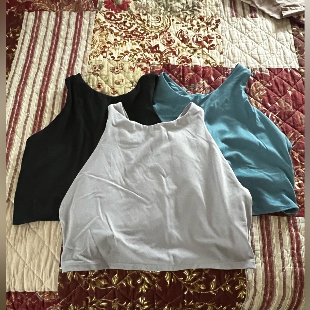 Athleta Bundle of Conscious Crop Sports Bras—Size XL D/DD